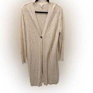 Heathered Knit J.Jill Duster Cardigan NWOT Size LP